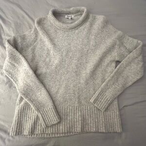 Madewell Gray Cowl Neck Sweater